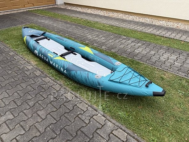 Kajak AQUA MARINA STEAM 412 - nafukovací dvoumístný - varianta: se dvěma pádly - POUŽITÉ ZBOŽÍ