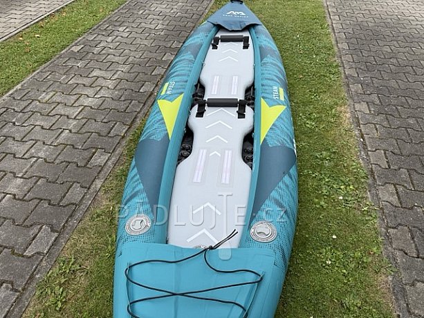 Kajak AQUA MARINA STEAM 412 - nafukovací dvoumístný - varianta: se dvěma pádly - POUŽITÉ ZBOŽÍ