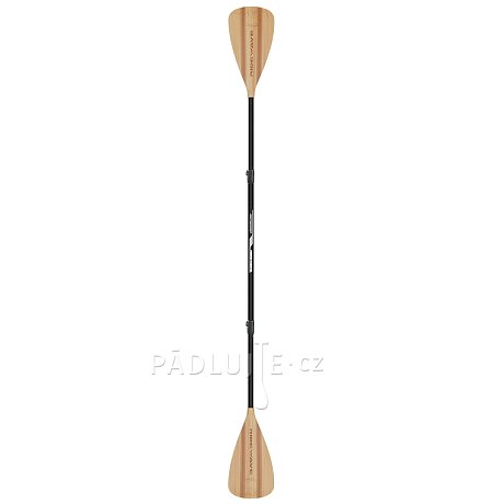 Pádlo RIDEWAVE Kun Bamboo Combo 4-dílné nastavitelné pro paddleboard i kajak