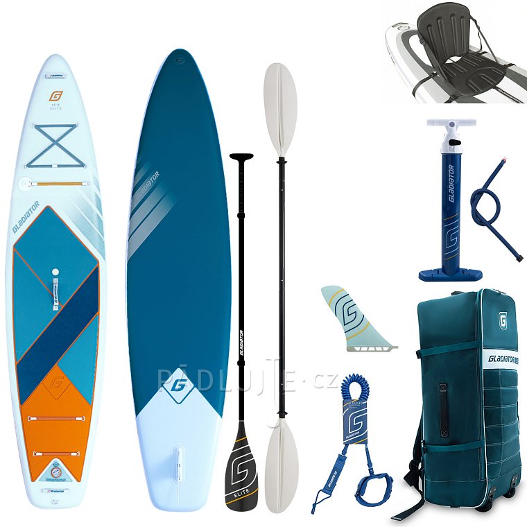 Paddleboard GLADIATOR ELITE 11'2 s karbon pádlem 2026 - nafukovací