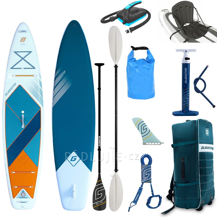 Paddleboard GLADIATOR ELITE 11'2 s karbon pádlem 2026 - nafukovací