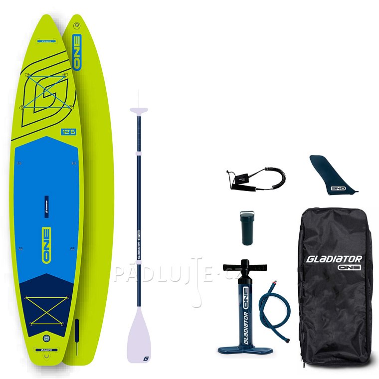 Paddleboard GLADIATOR ONE 12'6 Touring Lime - nafukovací
