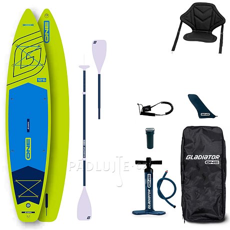 Paddleboard GLADIATOR ONE 12'6 Lime - nafukovací