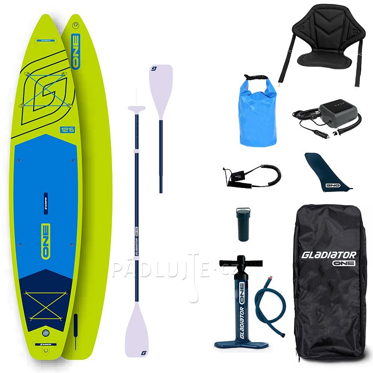 Paddleboard GLADIATOR ONE 12'6 Touring Lime - nafukovací