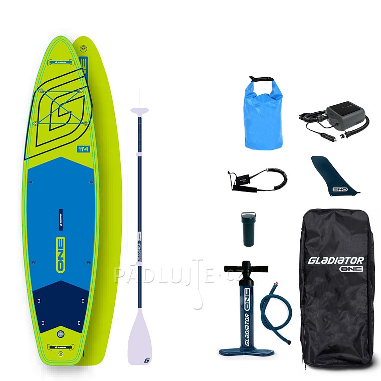 Paddleboard GLADIATOR ONE 11'4 Touring Lime - nafukovací