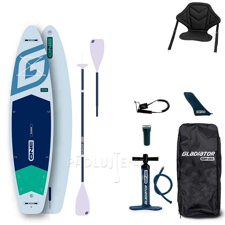 Paddleboard GLADIATOR ONE 11'4 Touring White - nafukovací