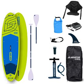 Paddleboard GLADIATOR ONE 10'8 Allround Lime - nafukovací