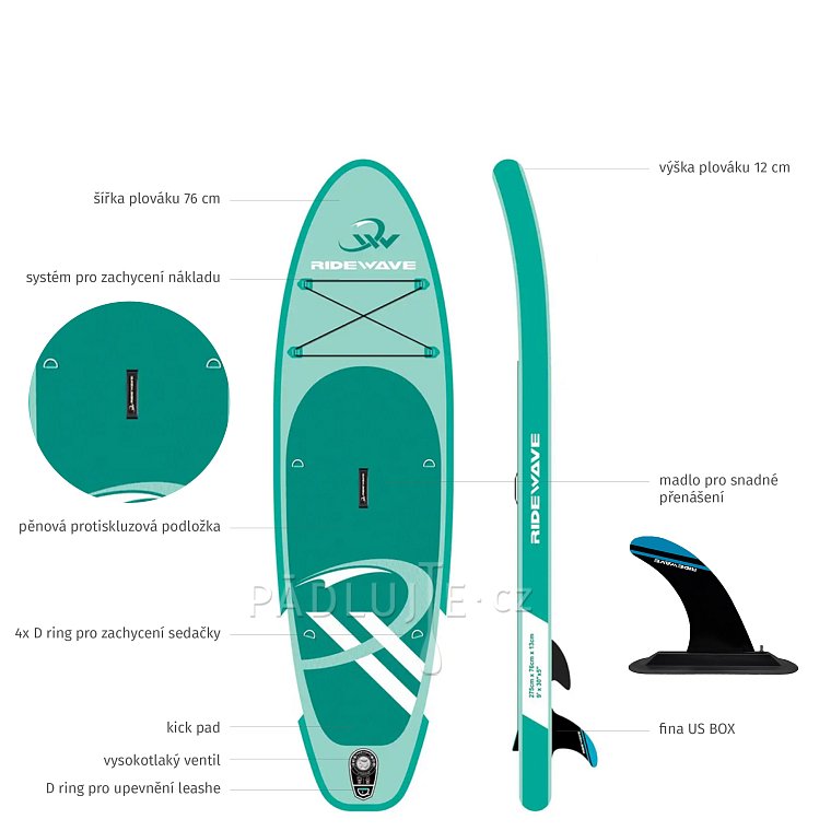 Paddleboard RIDEWAVE Allround 9'0'' - nafukovací