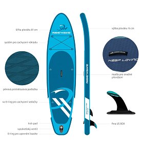 Paddleboard RIDEWAVE Allround 11'0'' - nafukovací