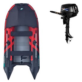 Člun GLADIATOR ACTIVE C330AL red black- nafukovací člun s hliníkovou podlahou