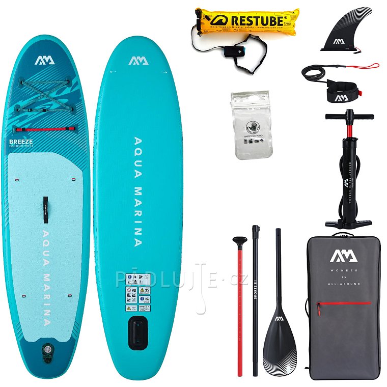 Paddleboard AQUA MARINA BREEZE 9'10 Silver tree