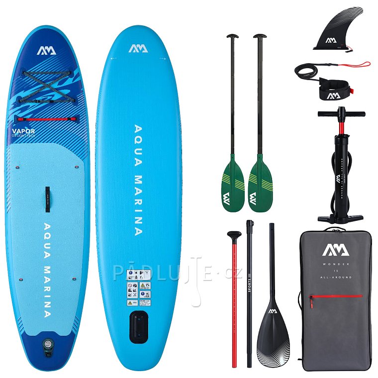 Paddleboard AQUA MARINA VAPOR 10'4 aqua splash - nafukovací