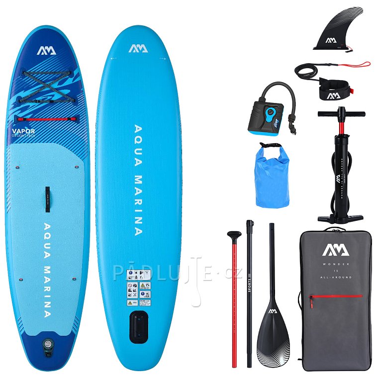 Paddleboard AQUA MARINA VAPOR 10'4 aqua splash - nafukovací