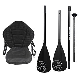 Sada pro pádlování v sedě - karbonové combo pádlo Sun reflections + sedačka Sun reflections Raised black