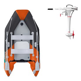 Člun GLADIATOR LIGHT AK280AD orange dark grey - nafukovací člun s vysokotlakou podlahou