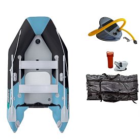 Člun GLADIATOR LIGHT AK280AD black turquoise - nafukovací člun s vysokotlakou podlahou