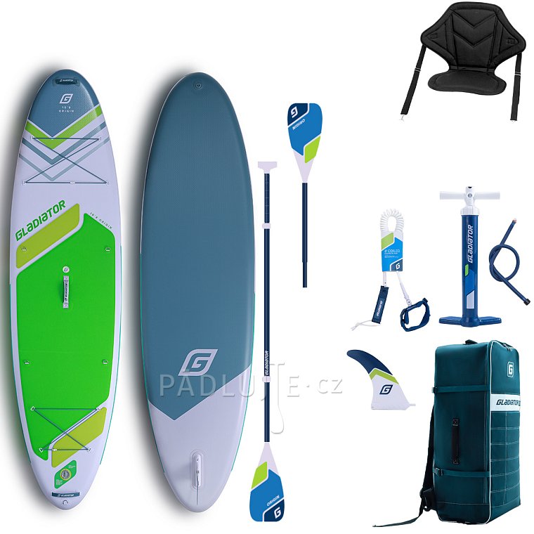 Paddleboard GLADIATOR ORIGIN SC 10'8 ALLROUND GREEN - nafukovací