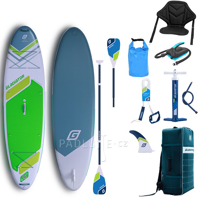 Paddleboard GLADIATOR ORIGIN SC 10'8 ALLROUND GREEN - nafukovací