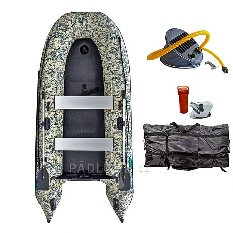 Člun GLADIATOR CLASSIC B330AD Camo - nafukovací člun s vysokotlakou podlahou