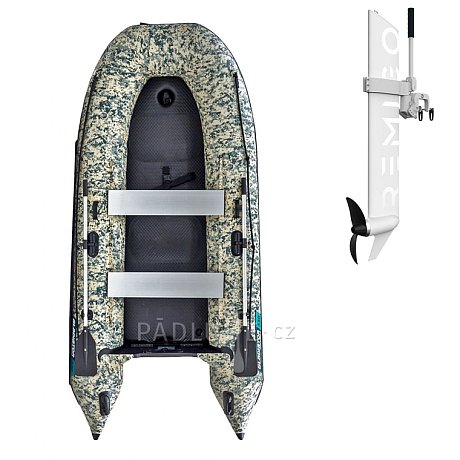 Člun GLADIATOR CLASSIC B330AD Camo - nafukovací člun s vysokotlakou podlahou
