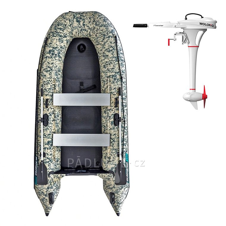 Člun GLADIATOR CLASSIC B330AD Camo - nafukovací člun s vysokotlakou podlahou