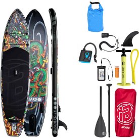 Paddleboard iBOARD 11' GREEN DRAGON - nafukovací