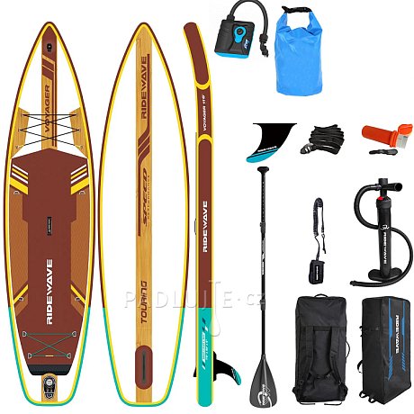 Paddleboard SUP RIDEWAVE Voyager Touring 11'6" - nafukovací