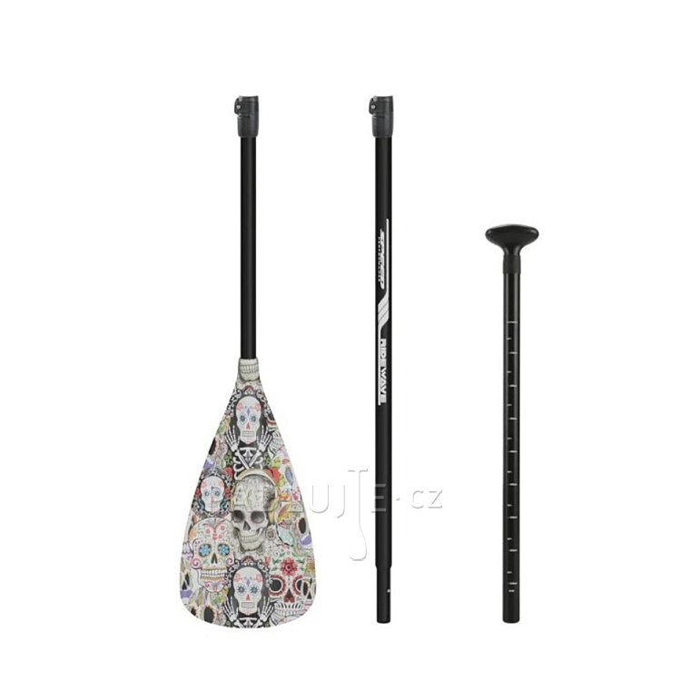 Pádlo RIDEWAVE Landslide Combo 3-dílné s karbonovým shaftem - nastavitelné pro paddleboard