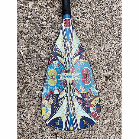 Pádlo RIDEWAVE Conquerbrace 3-dílné s karbonovým shaftem nastavitelné - pro paddleboard i kajak